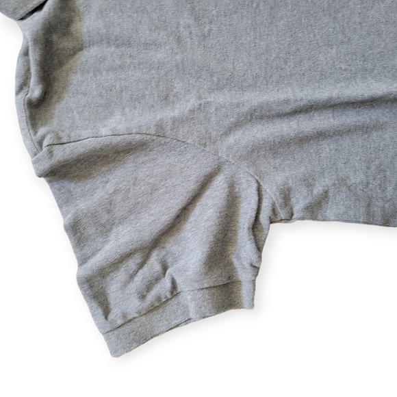 American Eagle Outfitters AEO Heathered Dark Gray Pique Polo T-Shirt Men Sz L - Picture 6 of 10